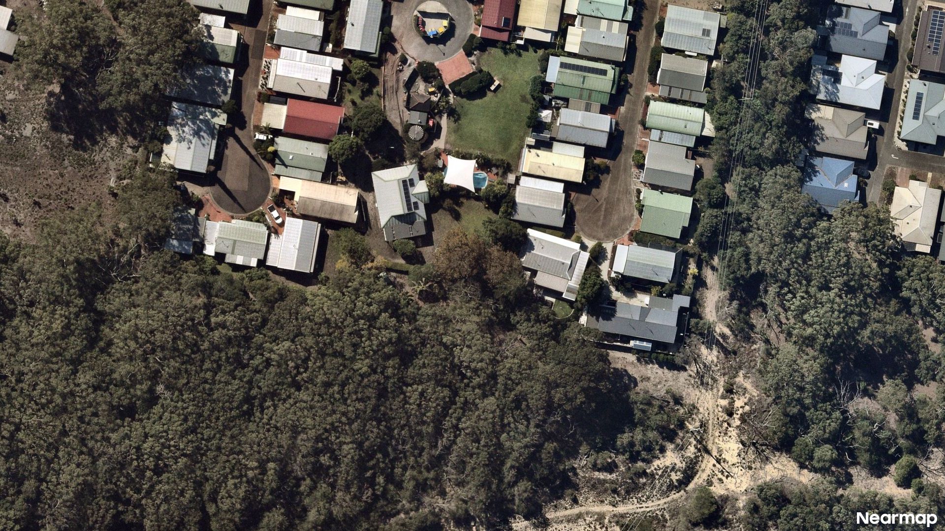 Vertical aerial view