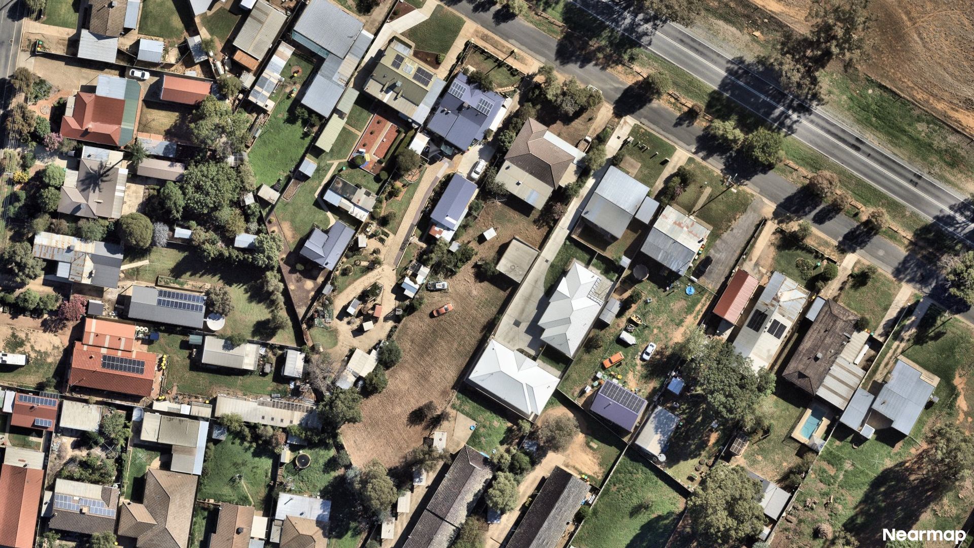 Vertical aerial view
