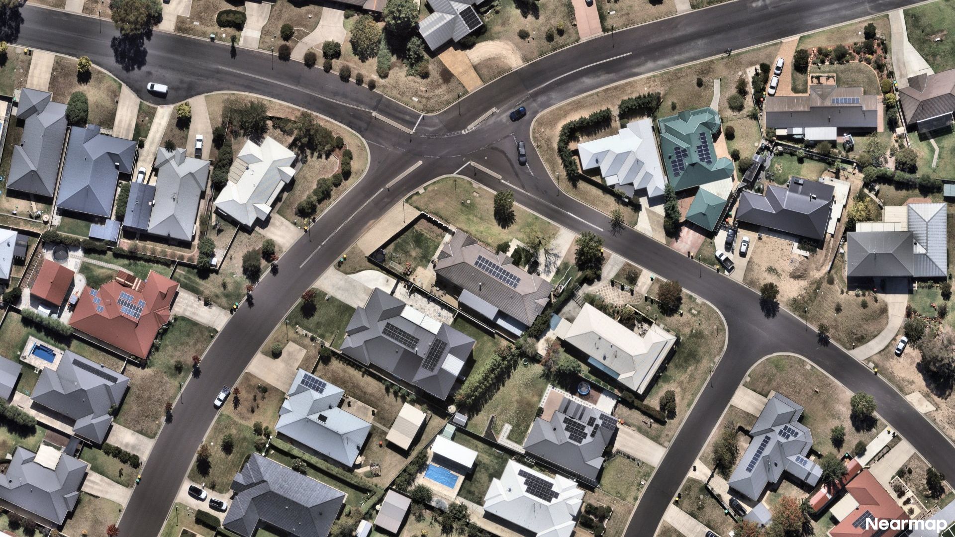 Vertical aerial view