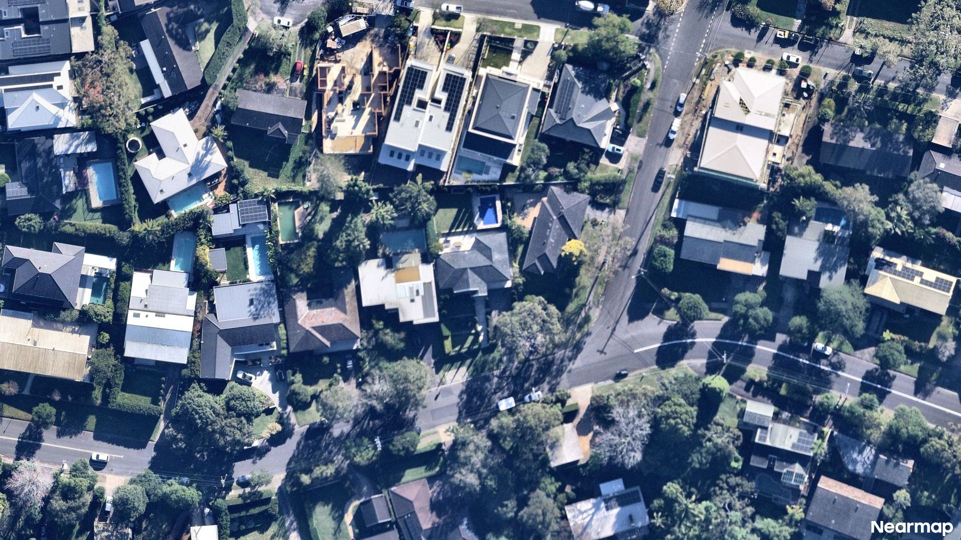 Vertical aerial view