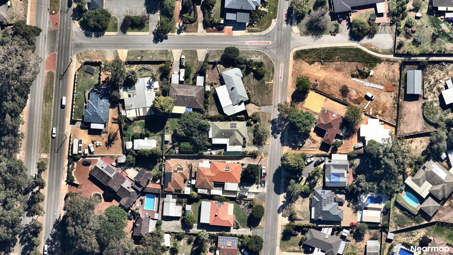 Vertical aerial view
