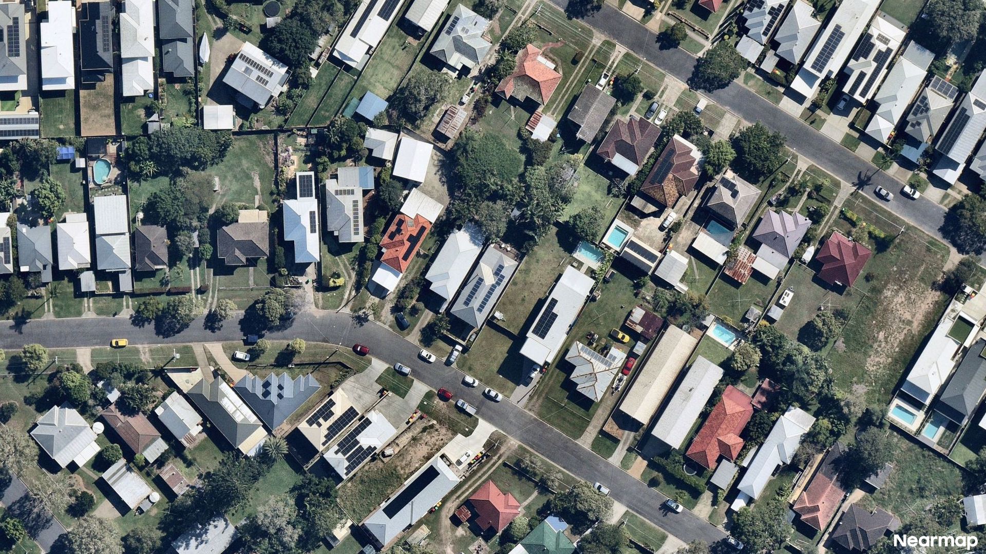 Vertical aerial view