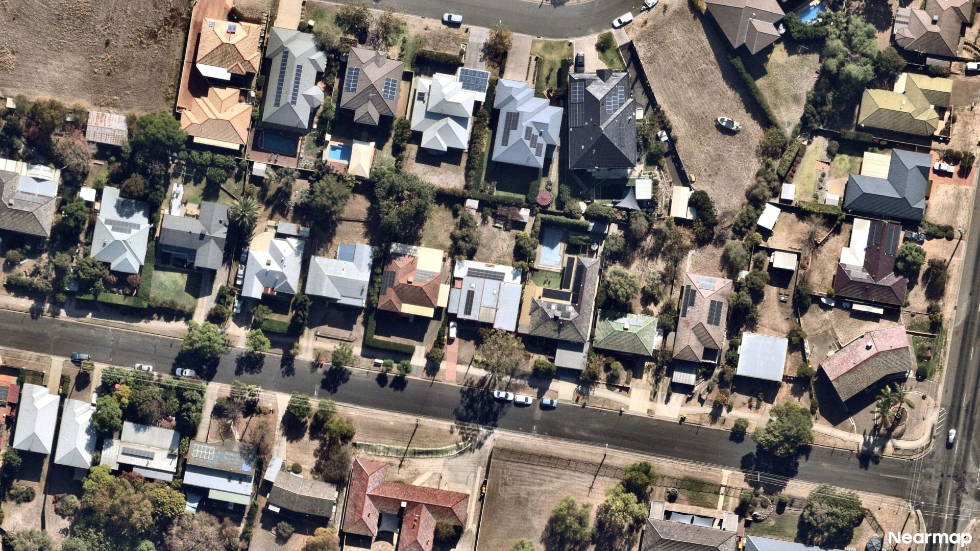 Vertical aerial view