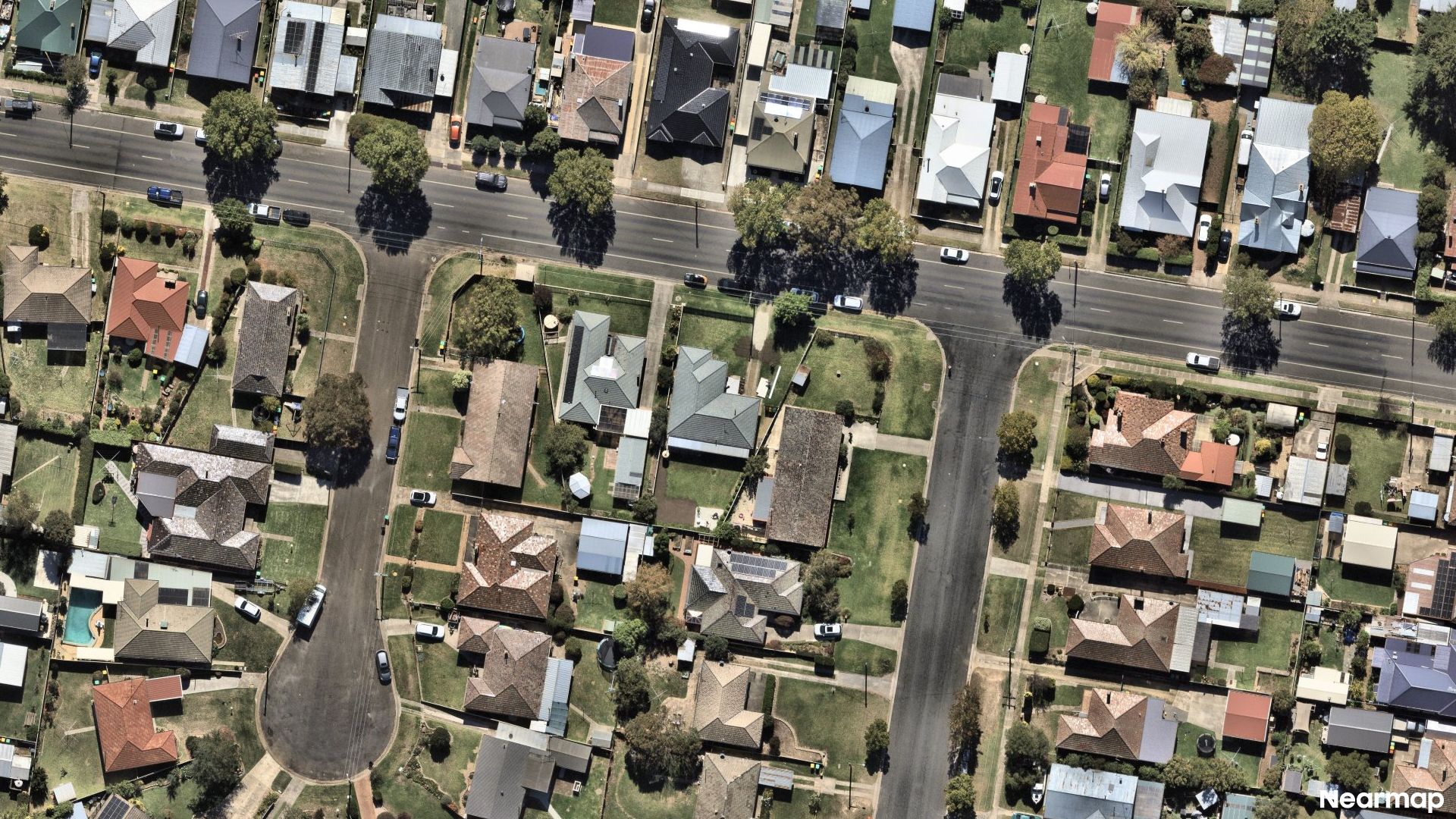 Vertical aerial view