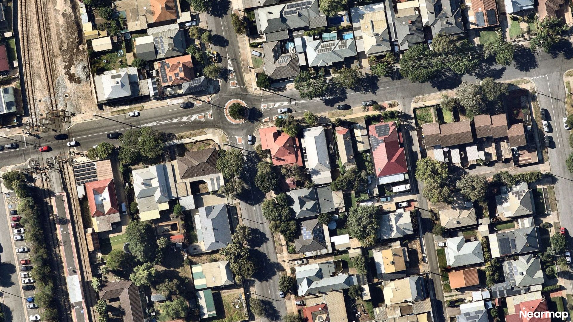 Vertical aerial view
