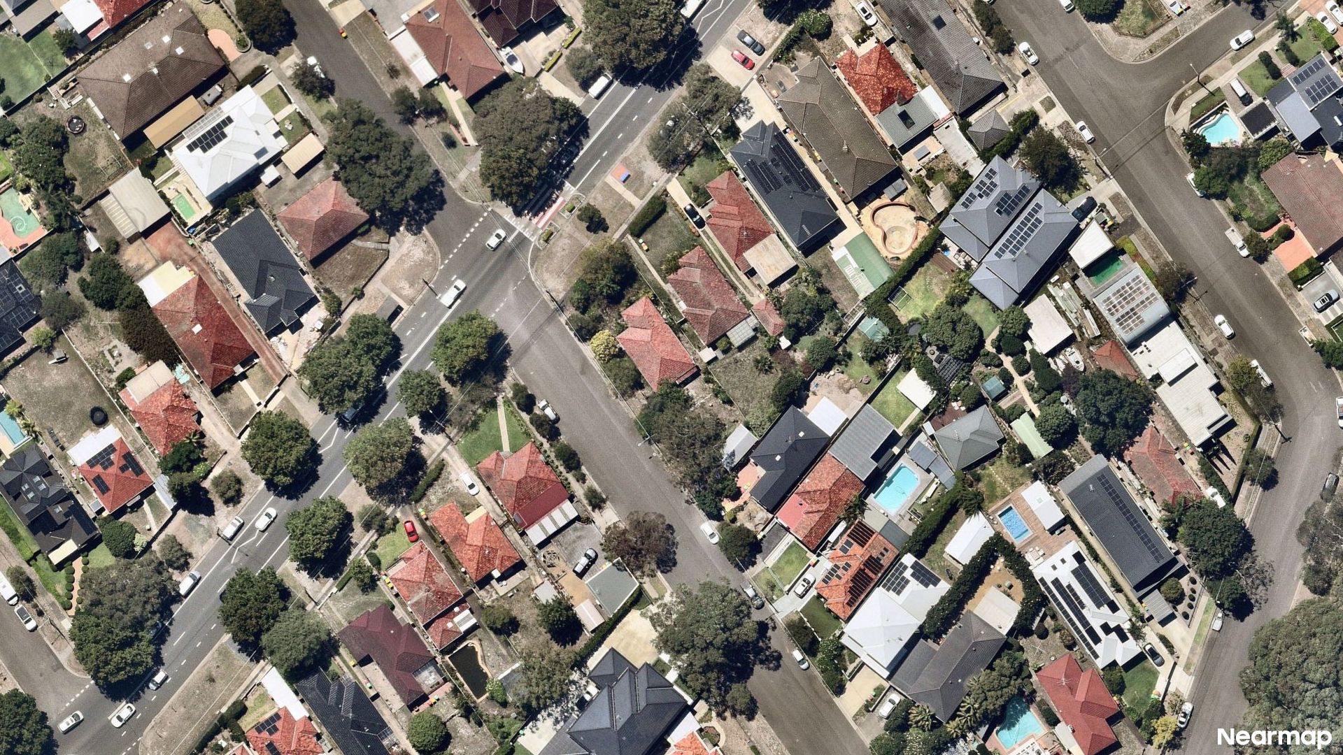 Vertical aerial view