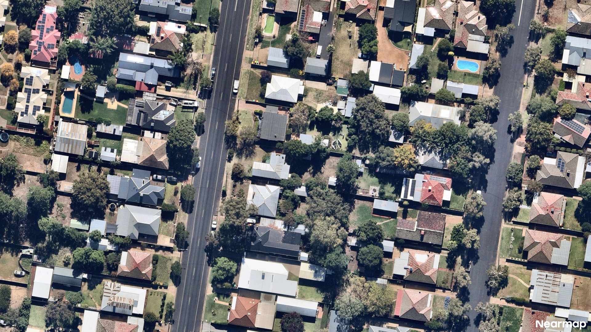 Vertical aerial view