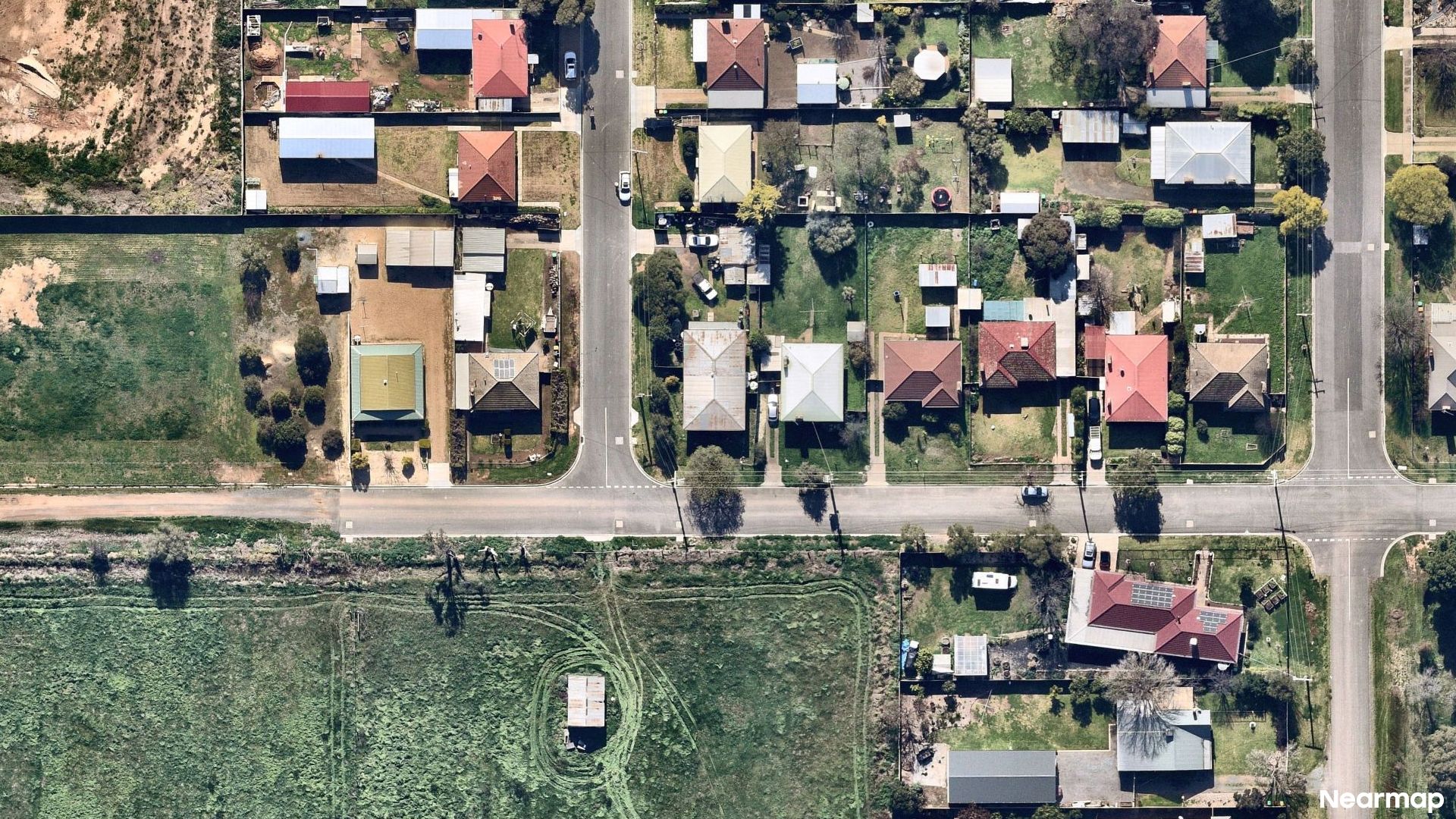 Vertical aerial view