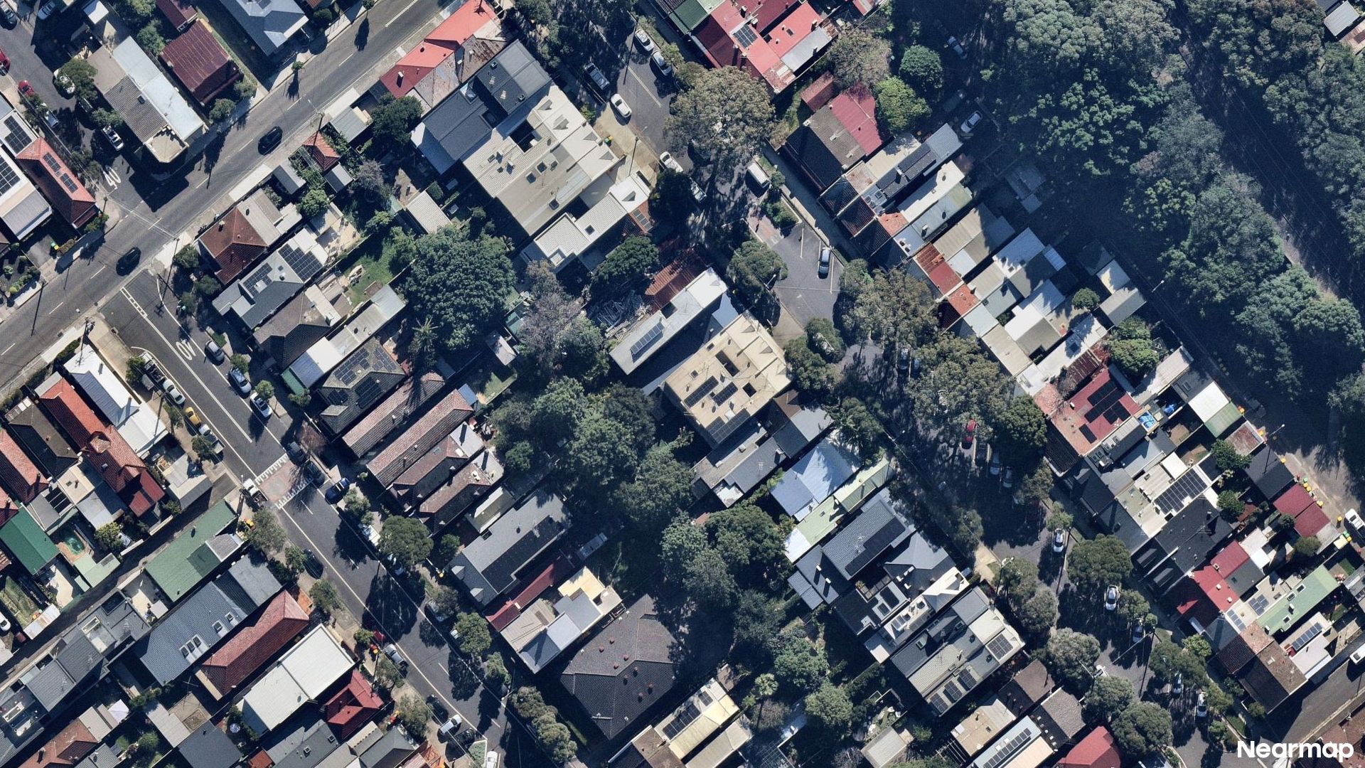 Vertical aerial view
