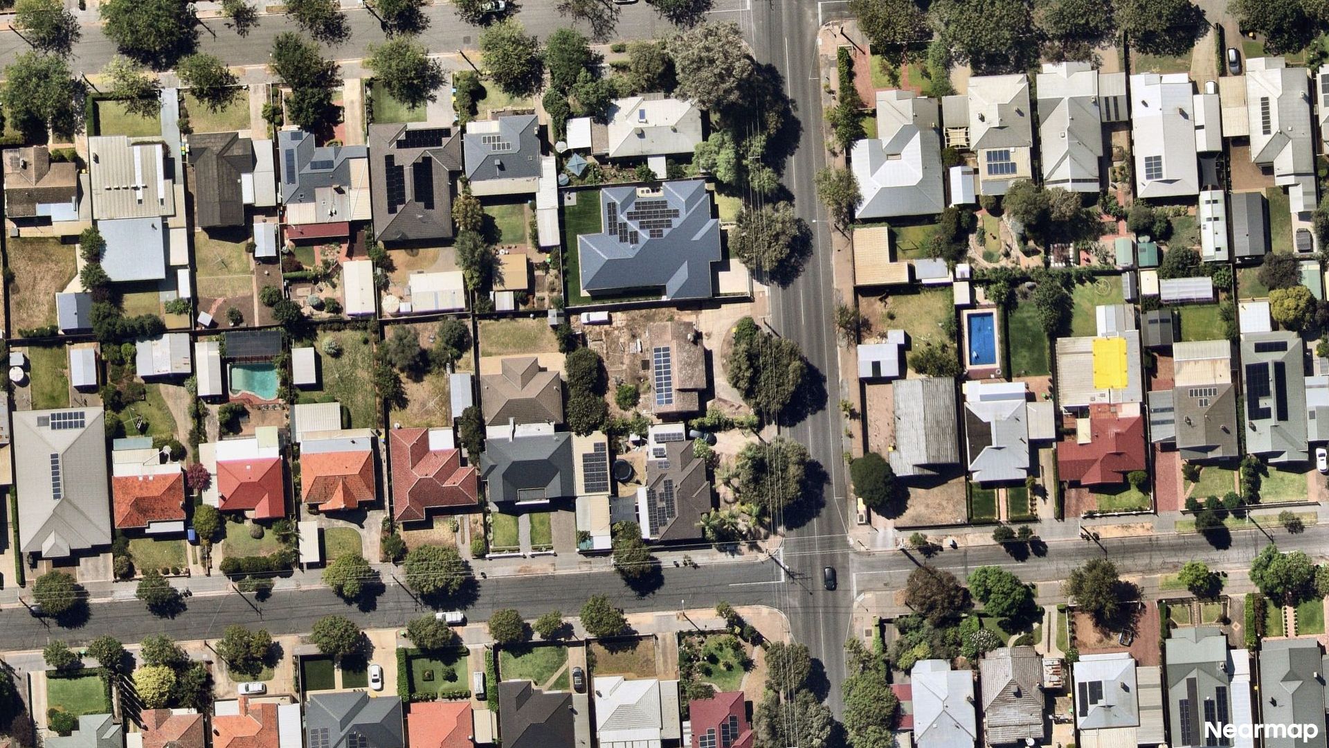 Vertical aerial view