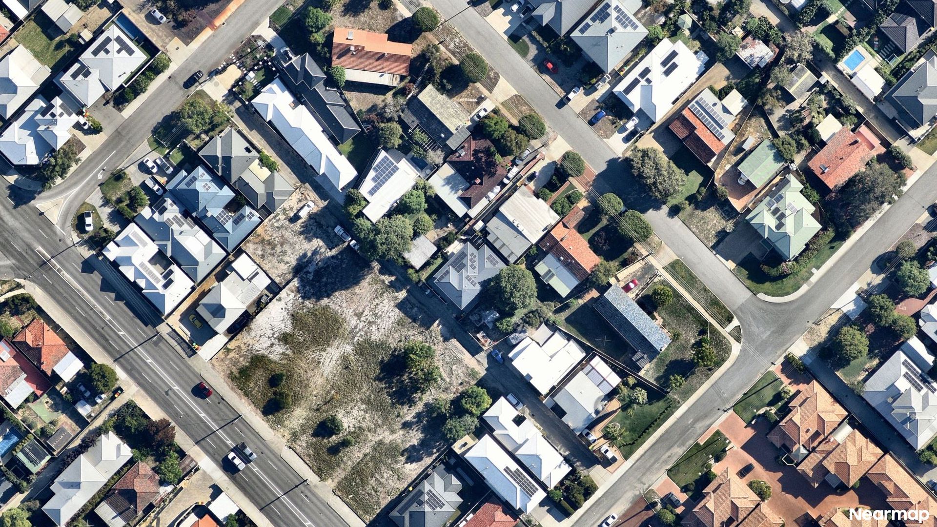 Vertical aerial view
