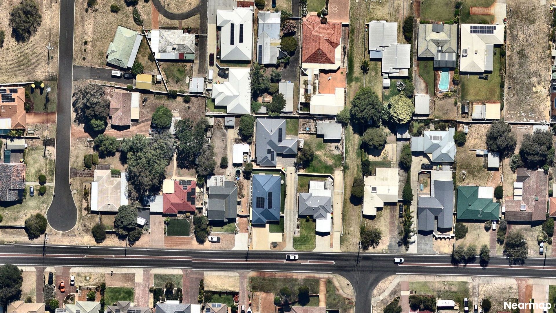 Vertical aerial view