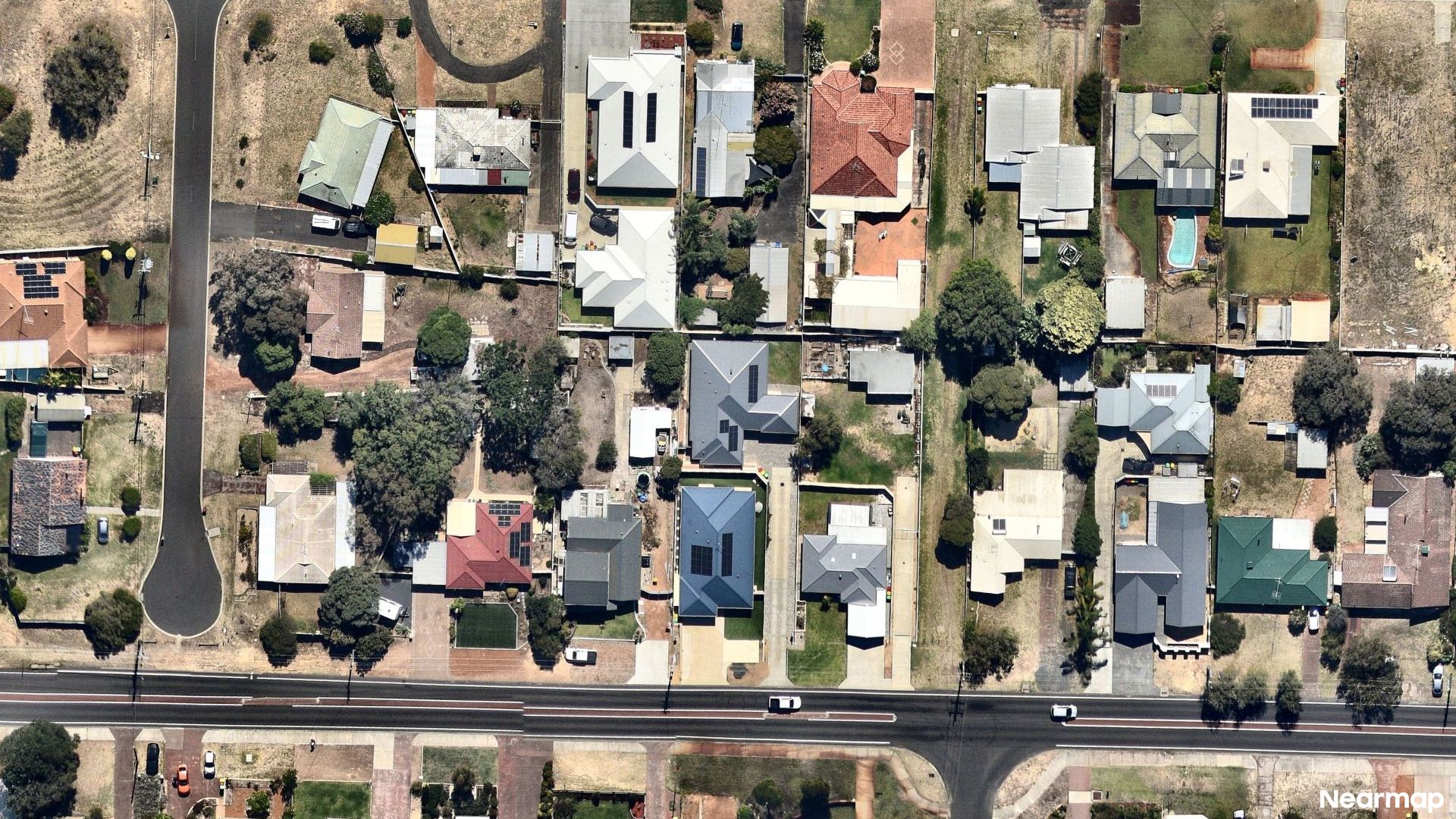 Vertical aerial view