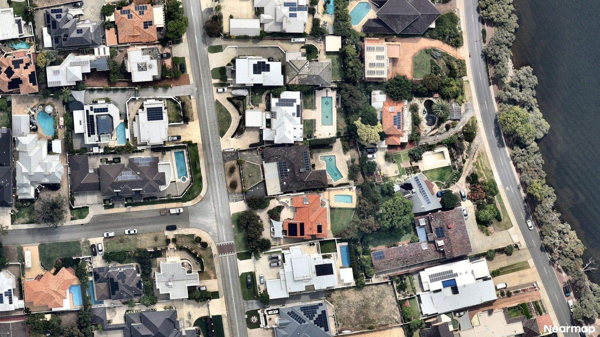 Vertical aerial view