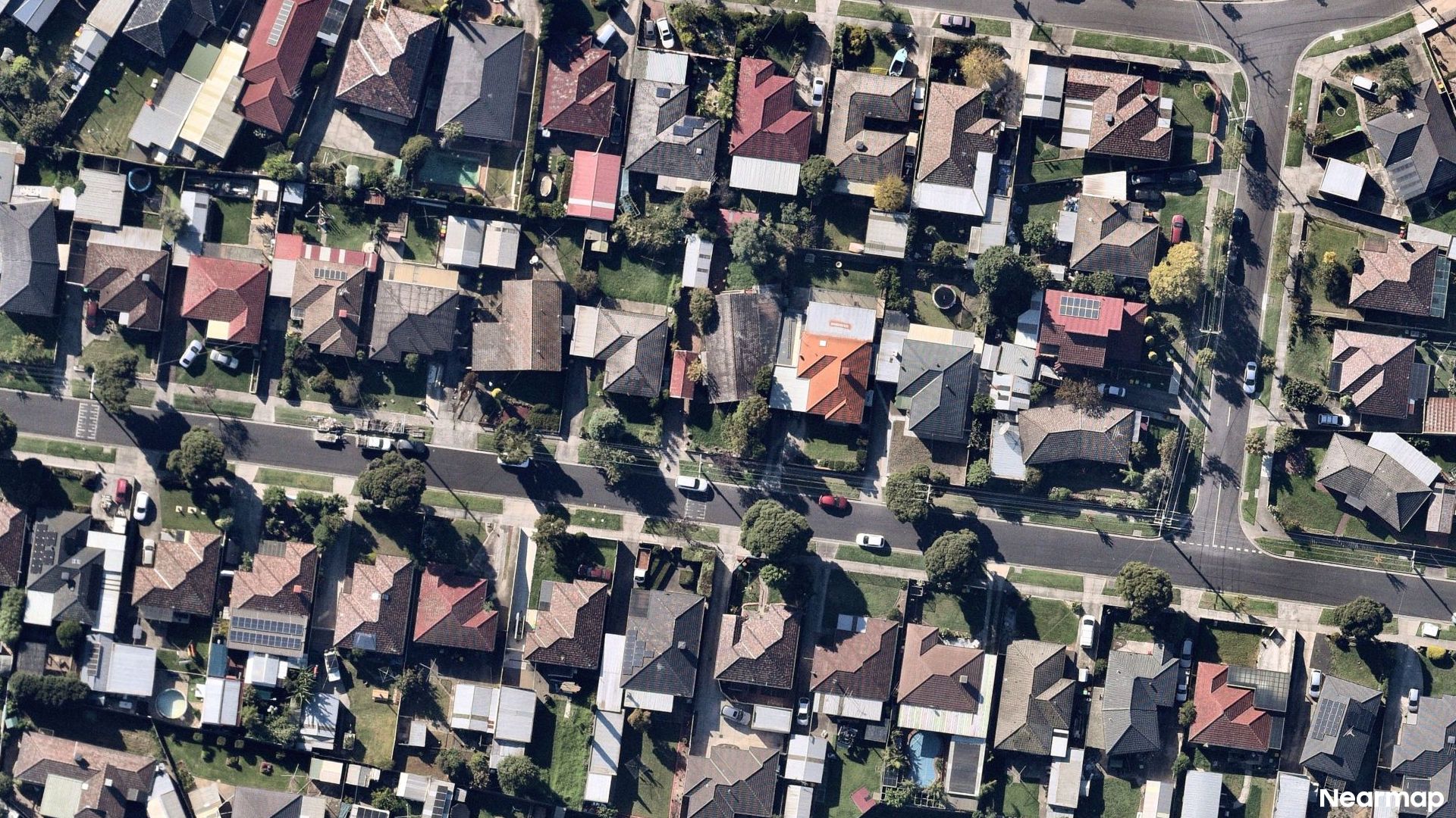 Vertical aerial view