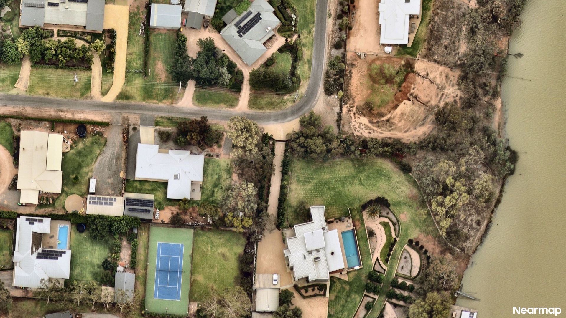 Vertical aerial view