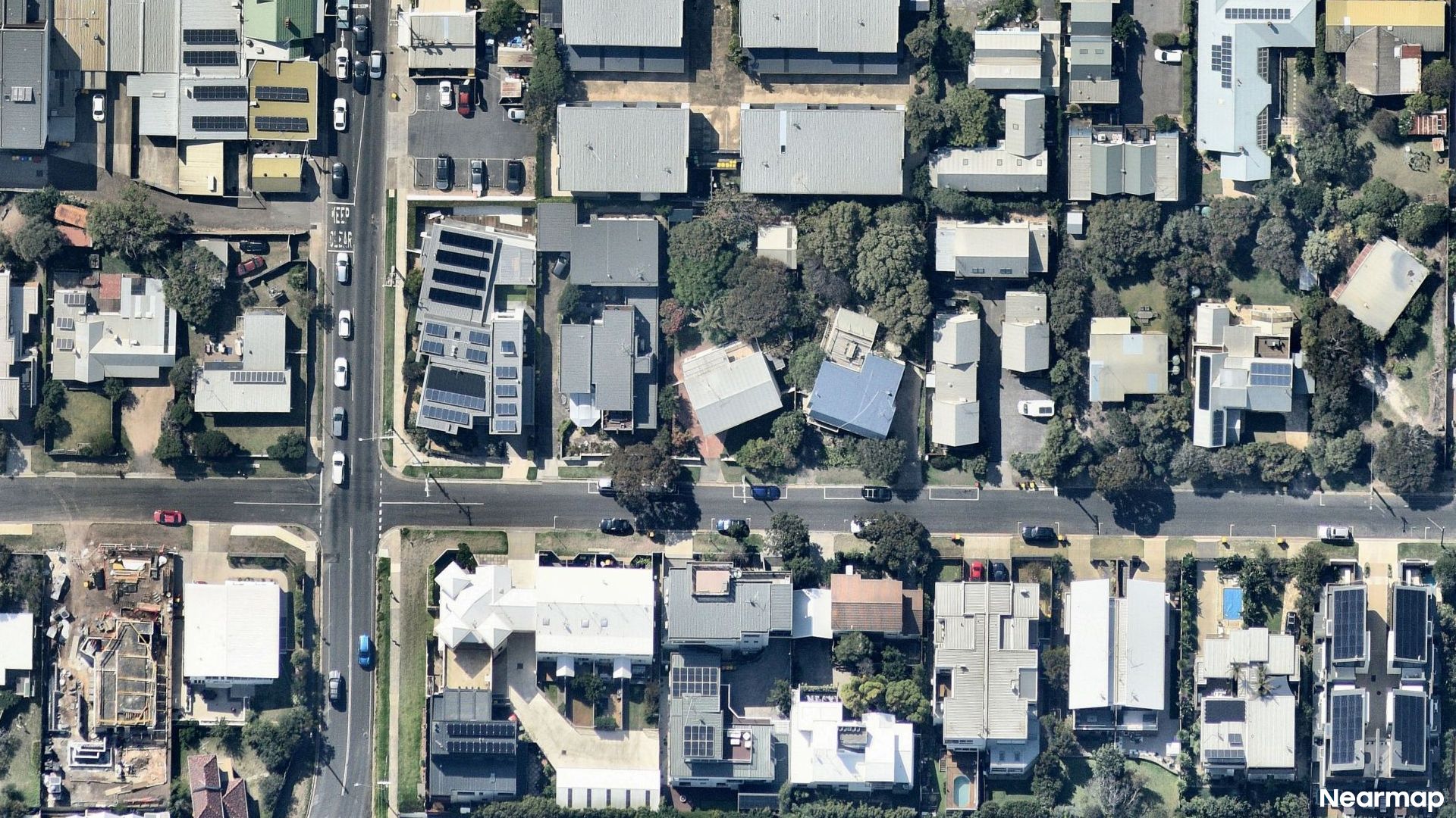 Vertical aerial view