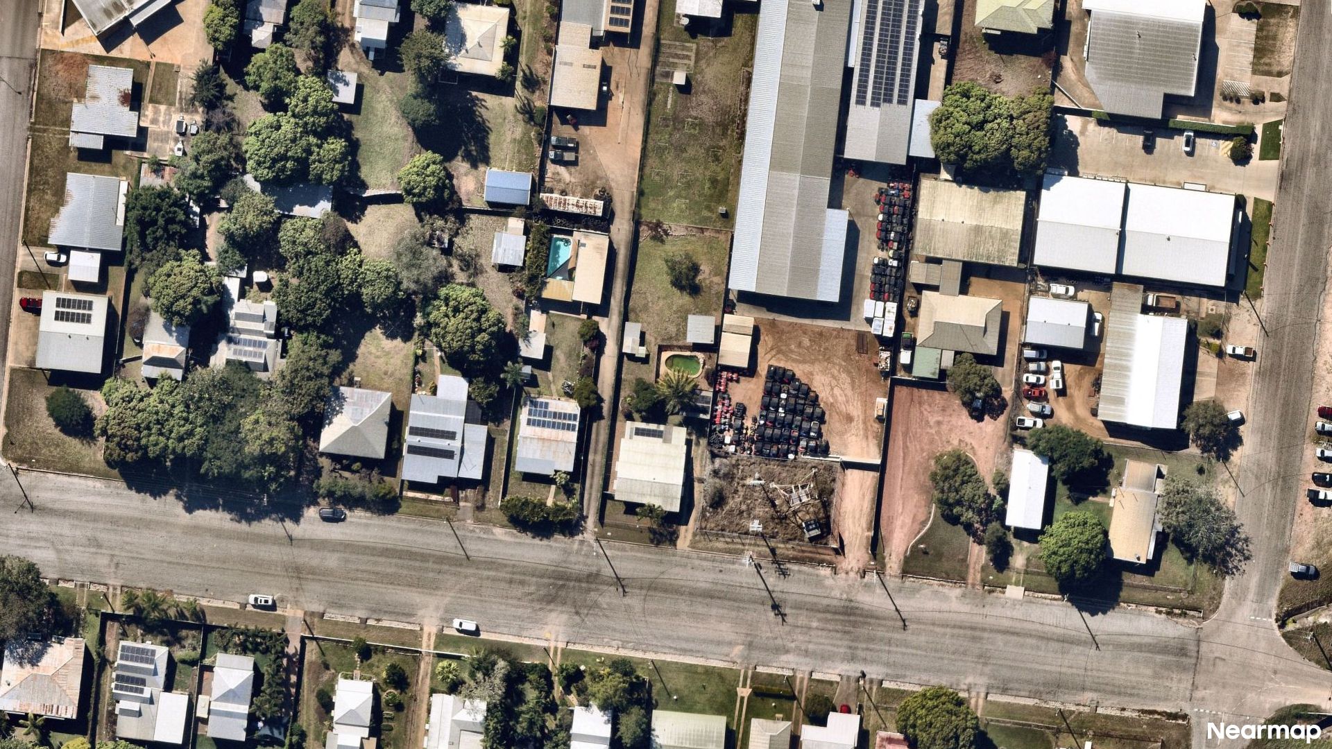 Vertical aerial view