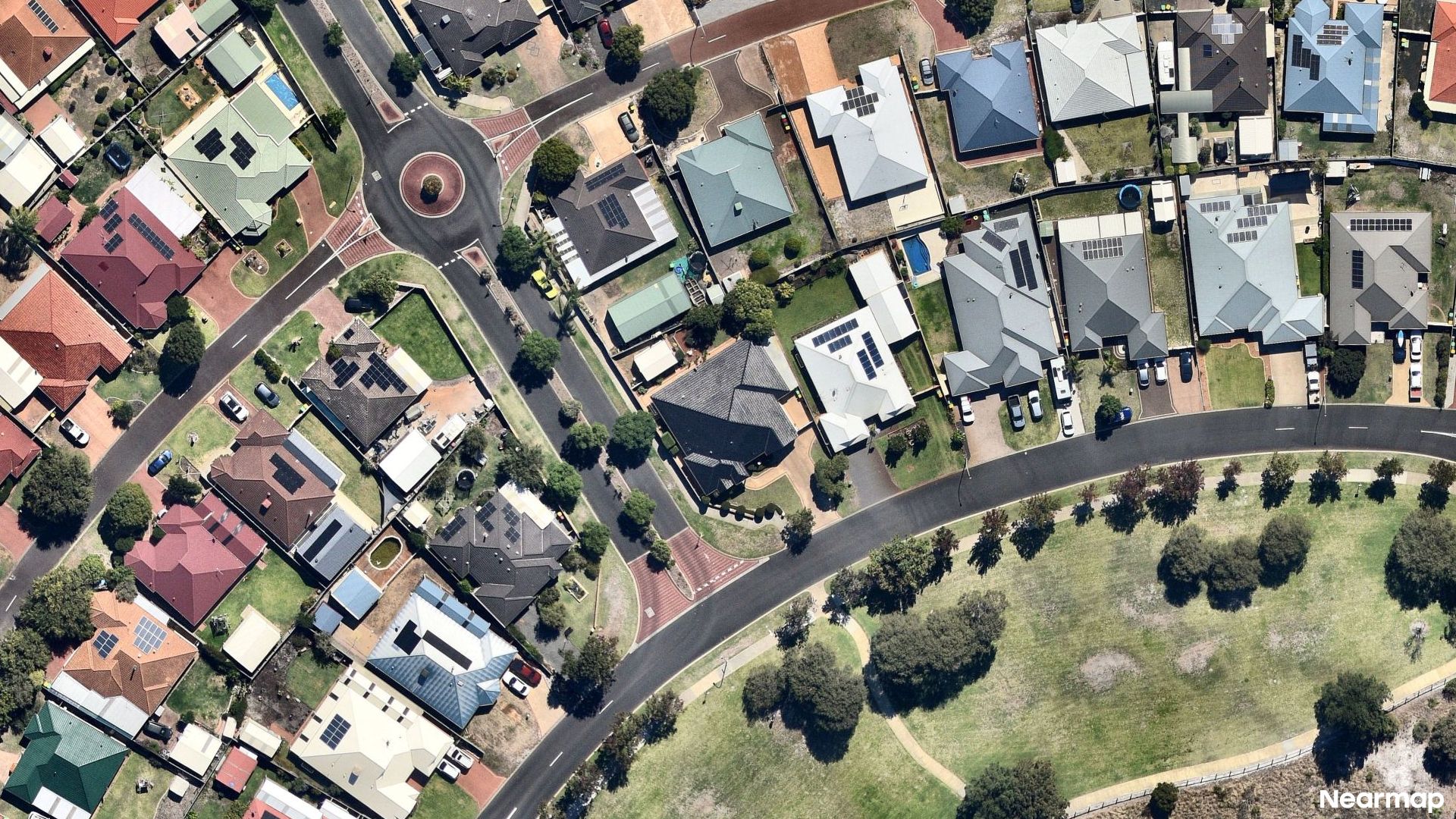 Vertical aerial view
