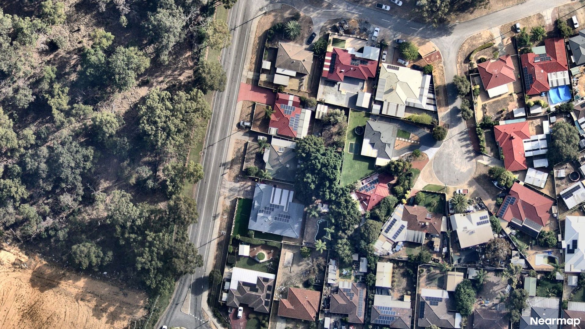 Vertical aerial view