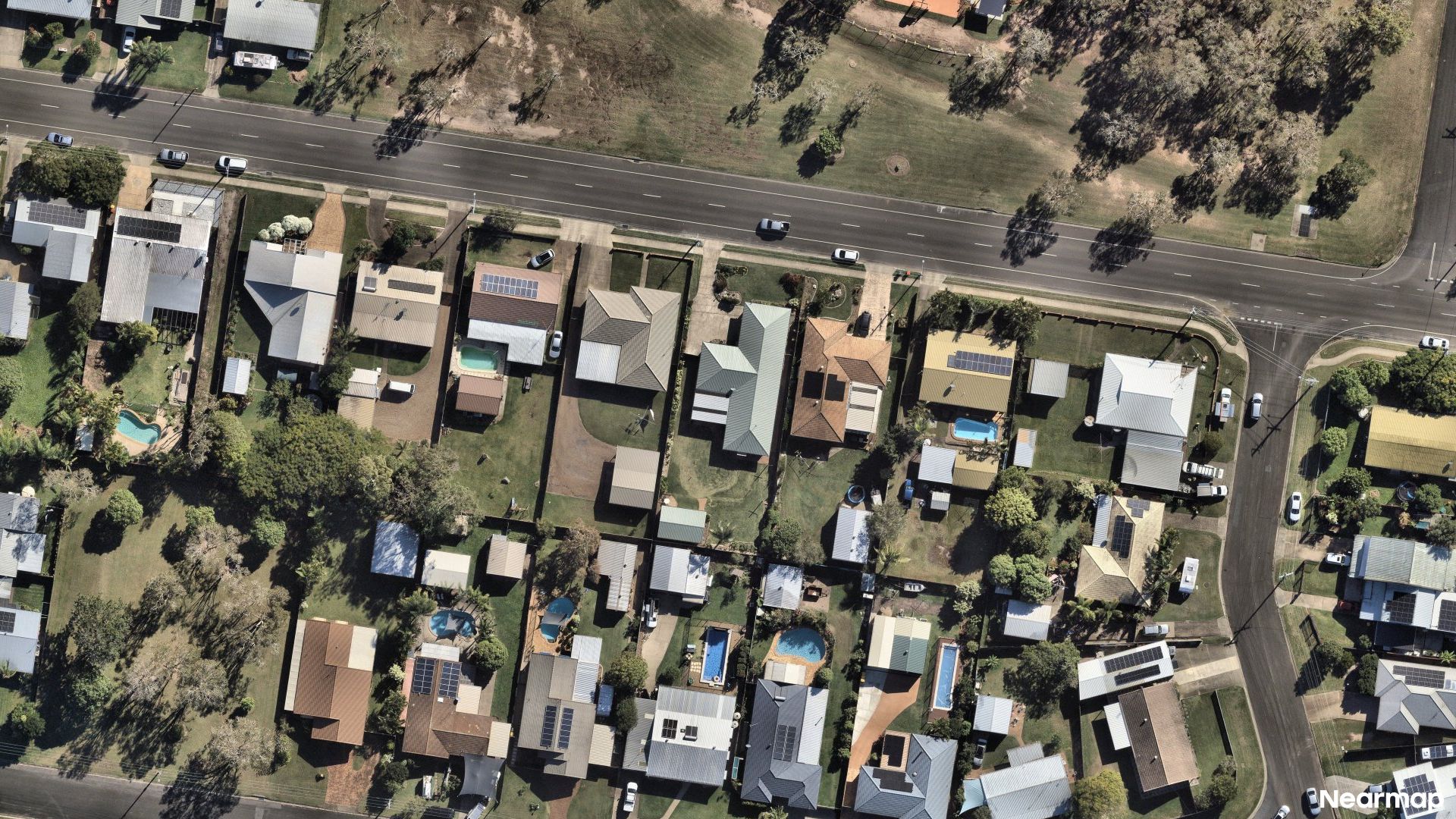 Vertical aerial view