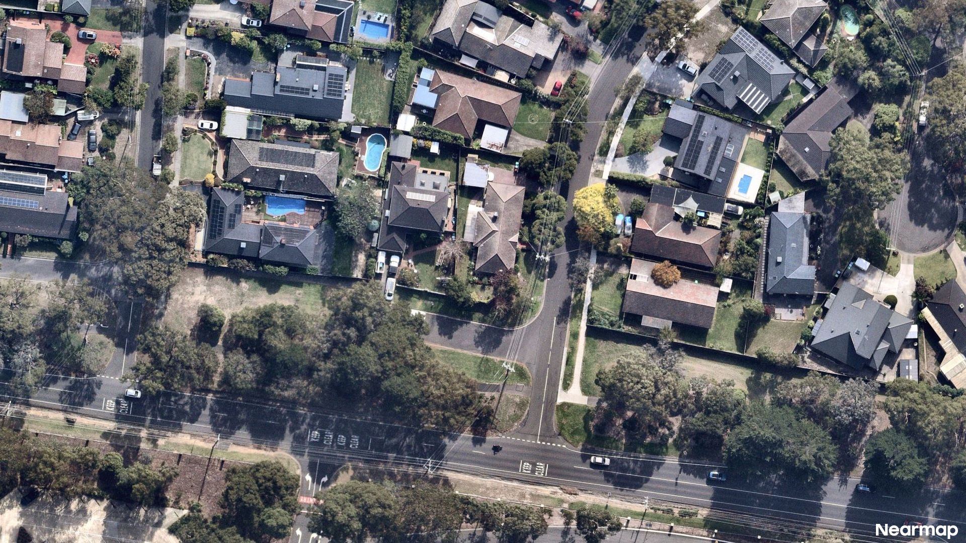 Vertical aerial view