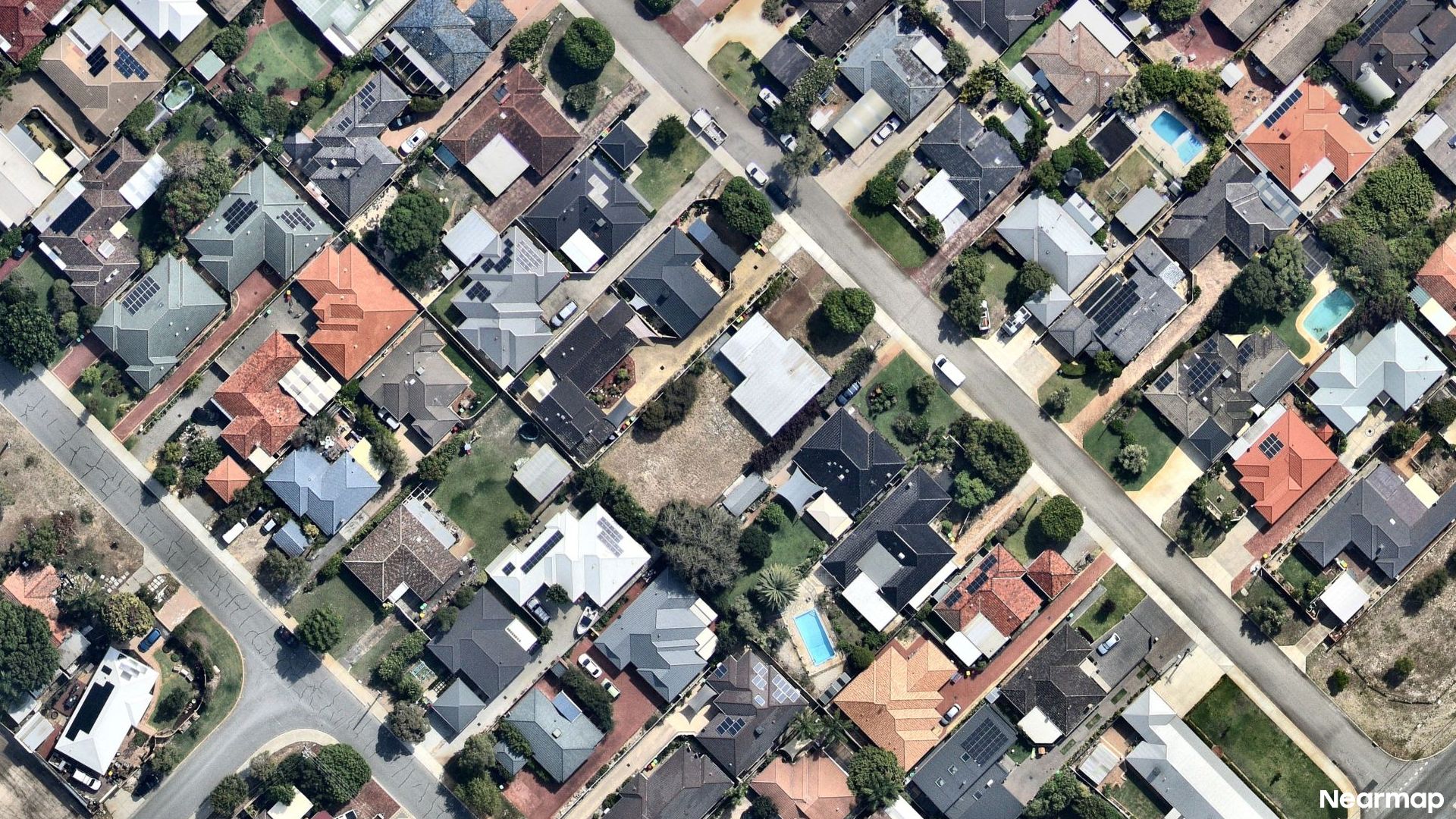 Vertical aerial view