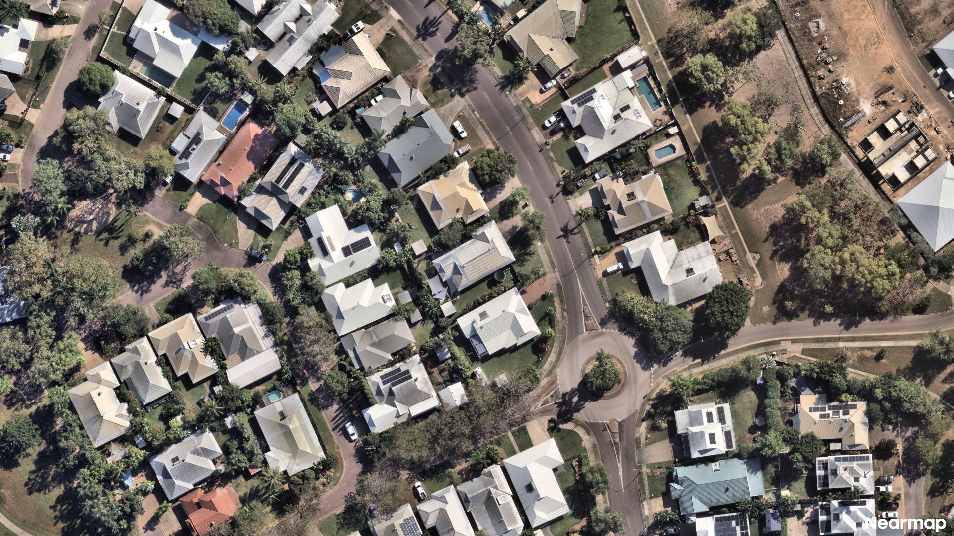 Vertical aerial view