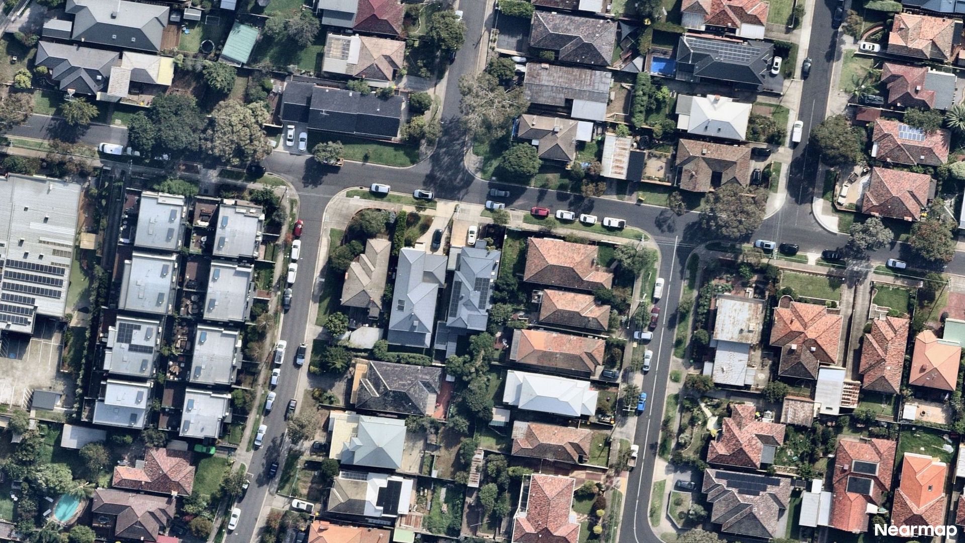 Vertical aerial view