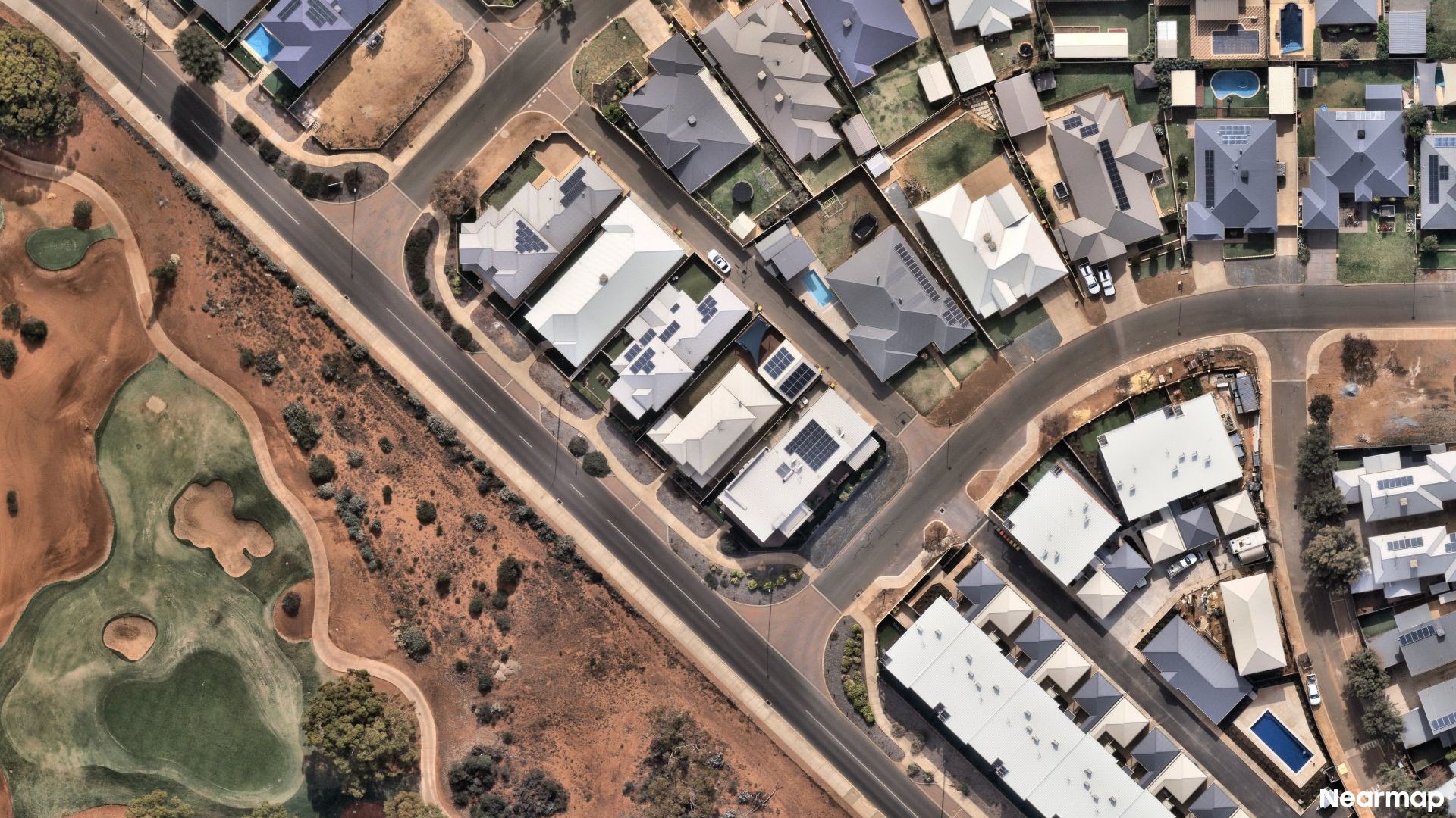 Vertical aerial view