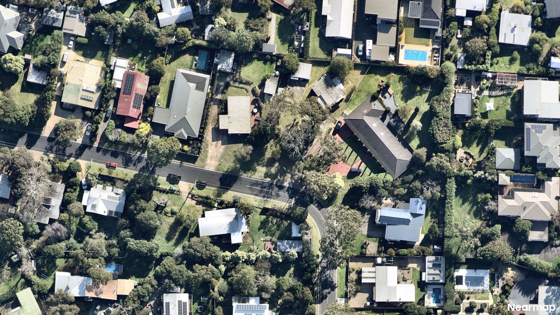 Vertical aerial view