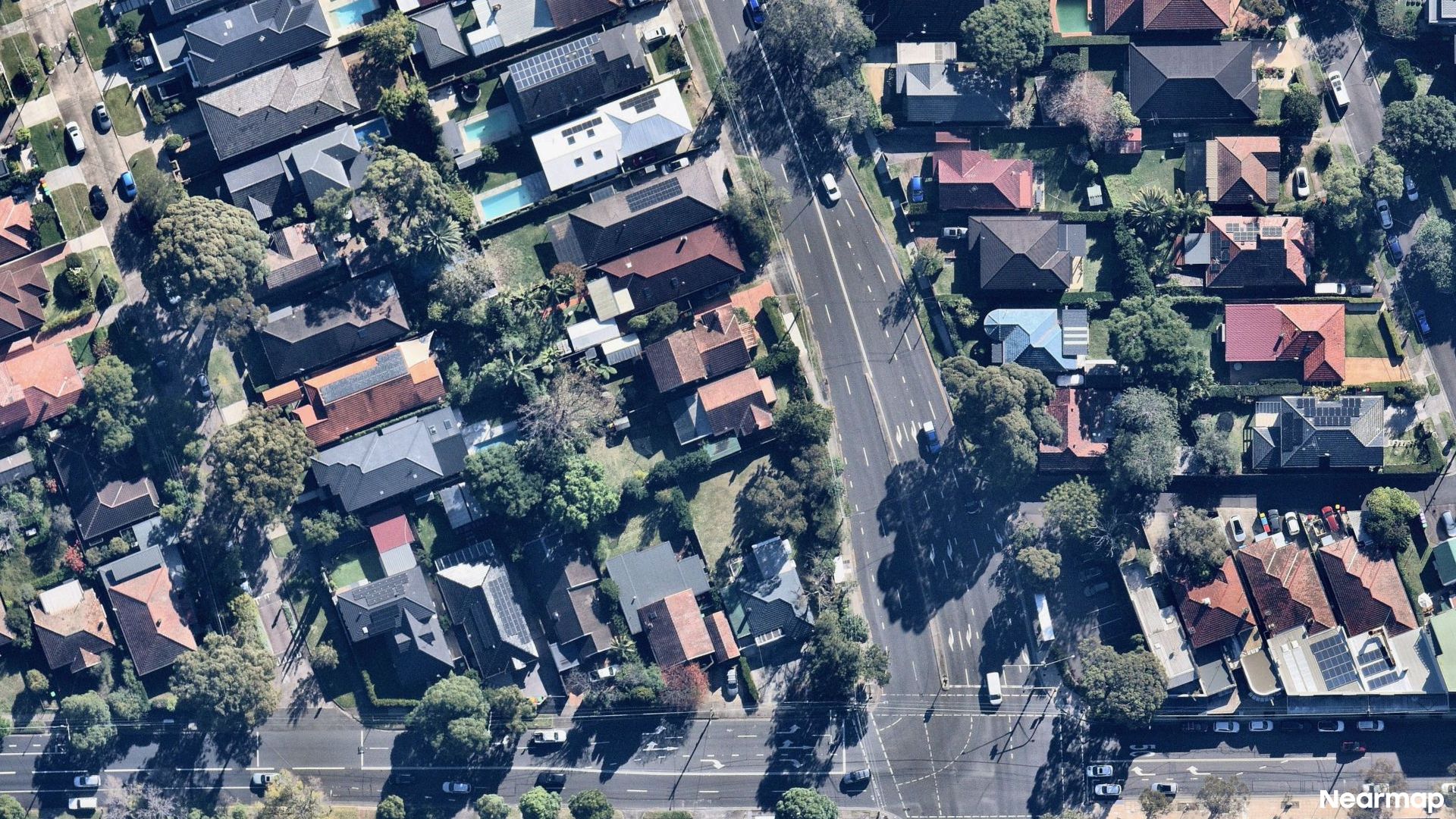 Vertical aerial view