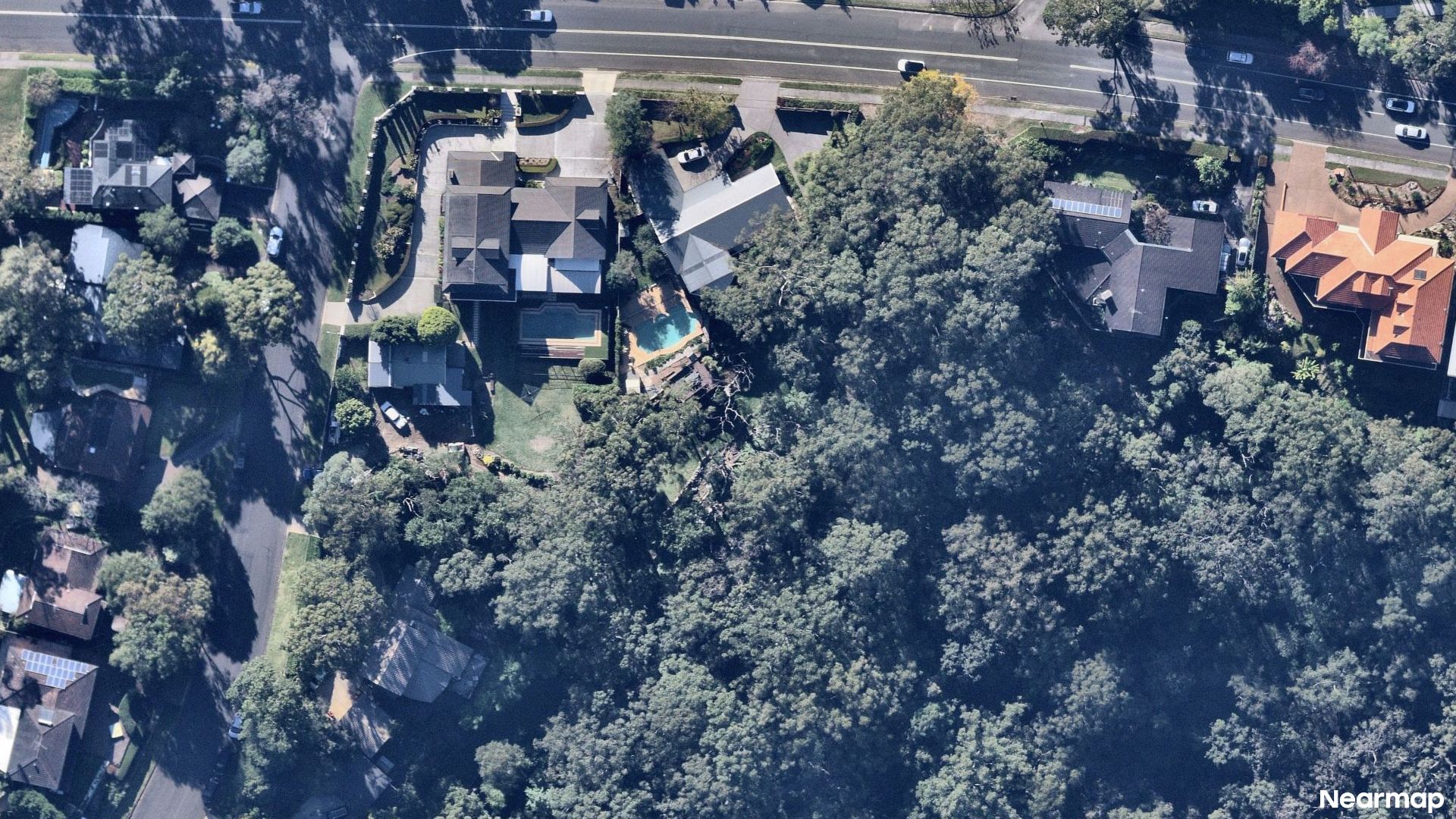 Vertical aerial view