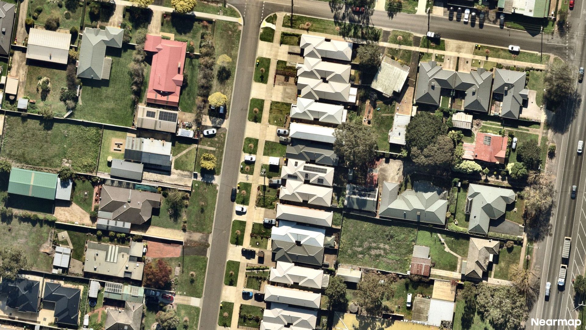 Vertical aerial view