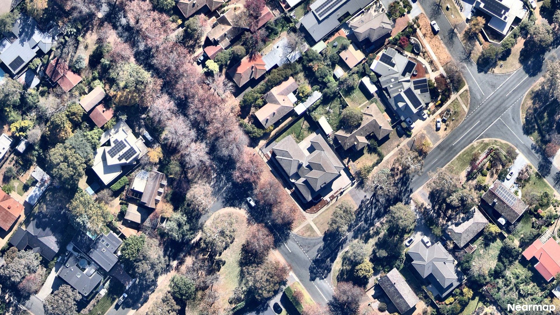 Vertical aerial view