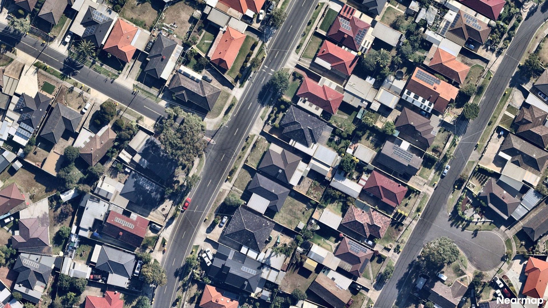 Vertical aerial view