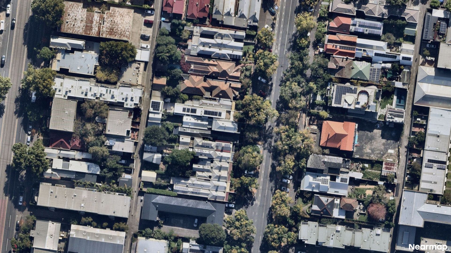 Vertical aerial view