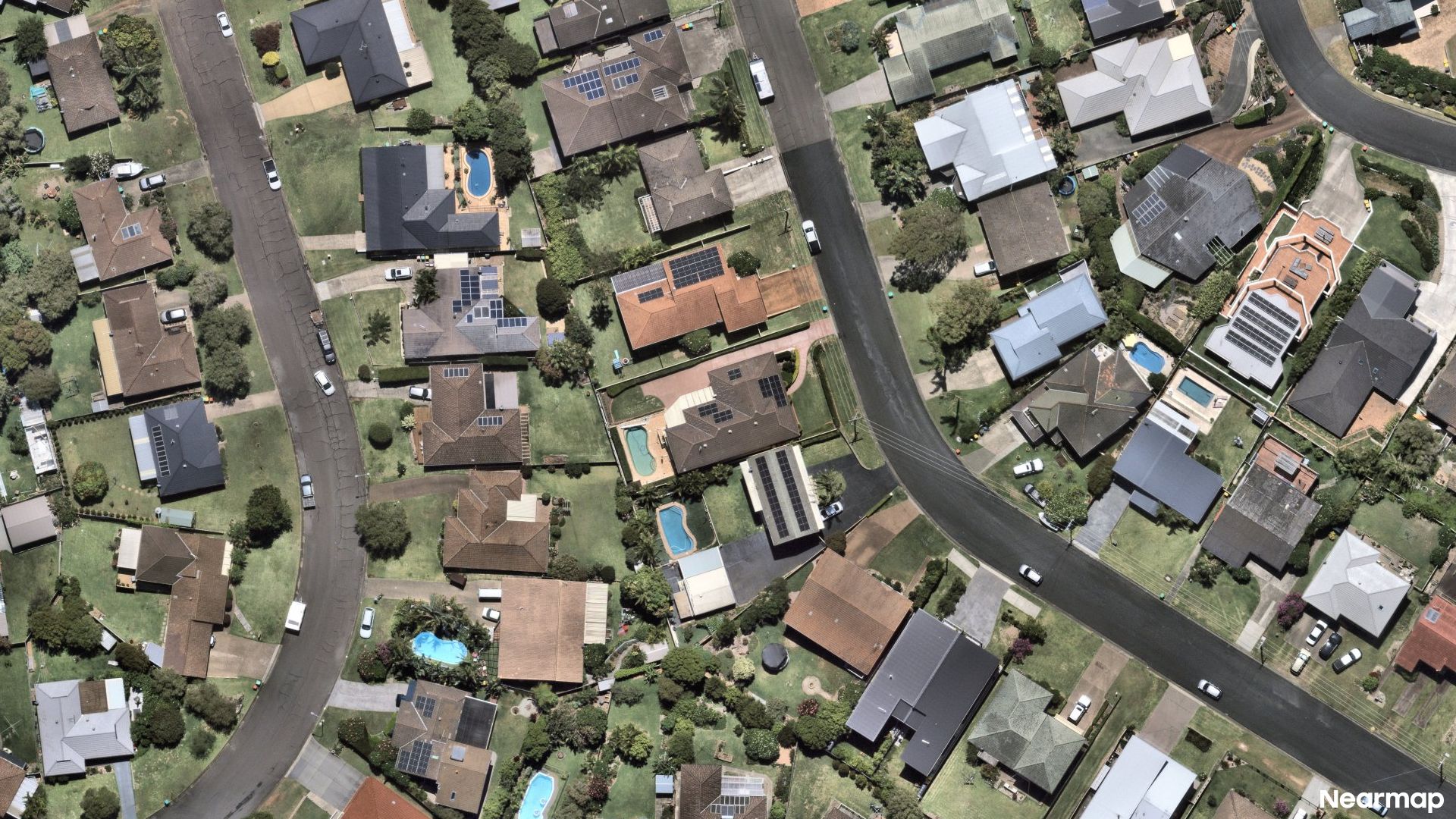Vertical aerial view