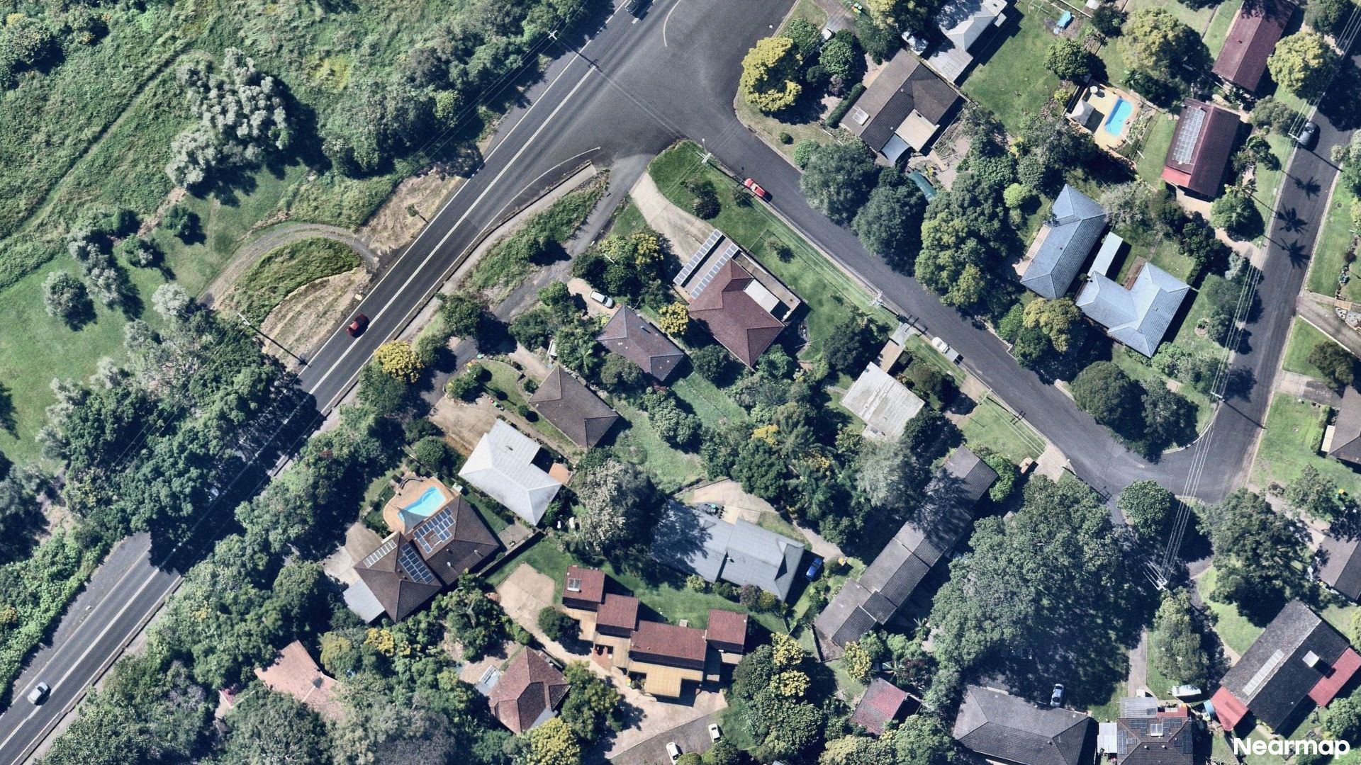 Vertical aerial view