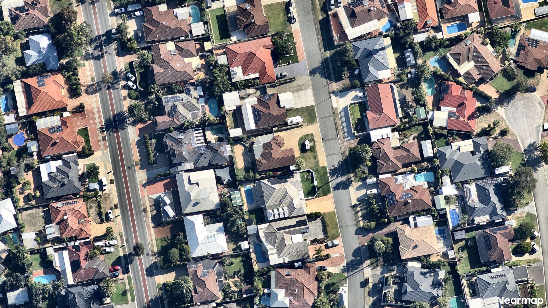 Vertical aerial view