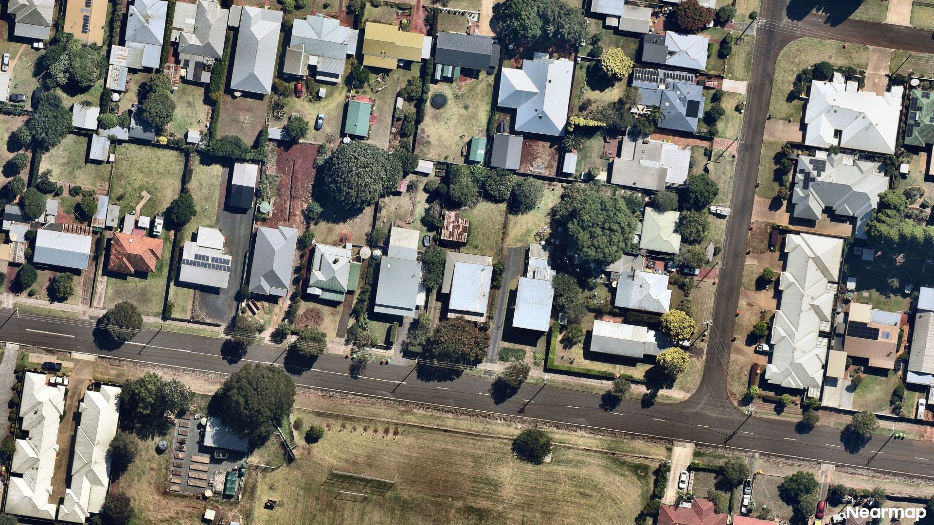 Vertical aerial view
