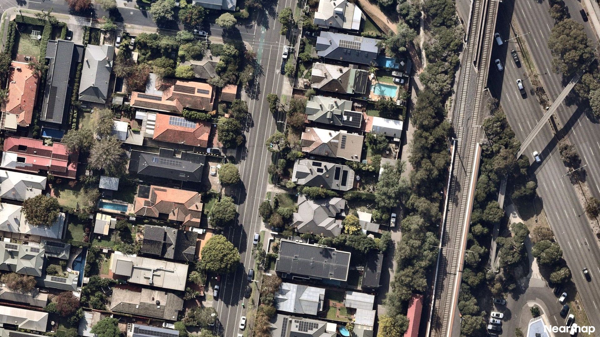 Vertical aerial view