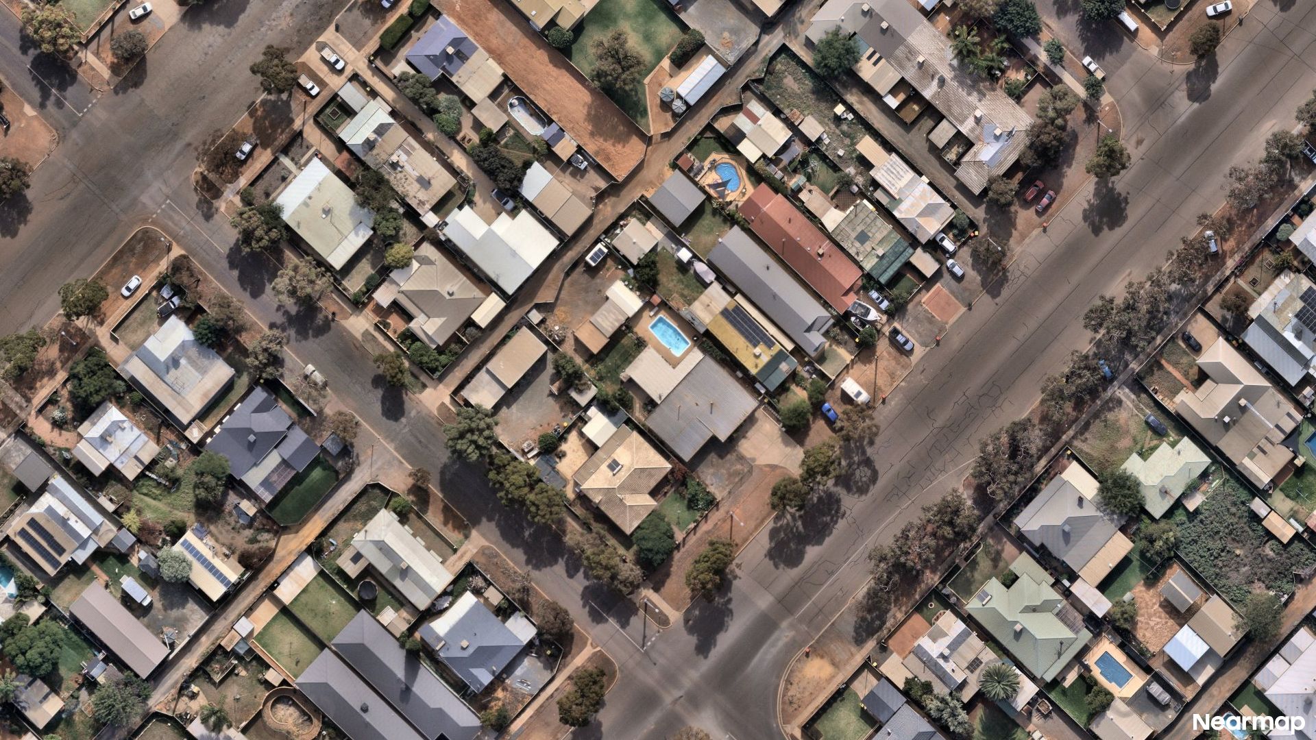 Vertical aerial view