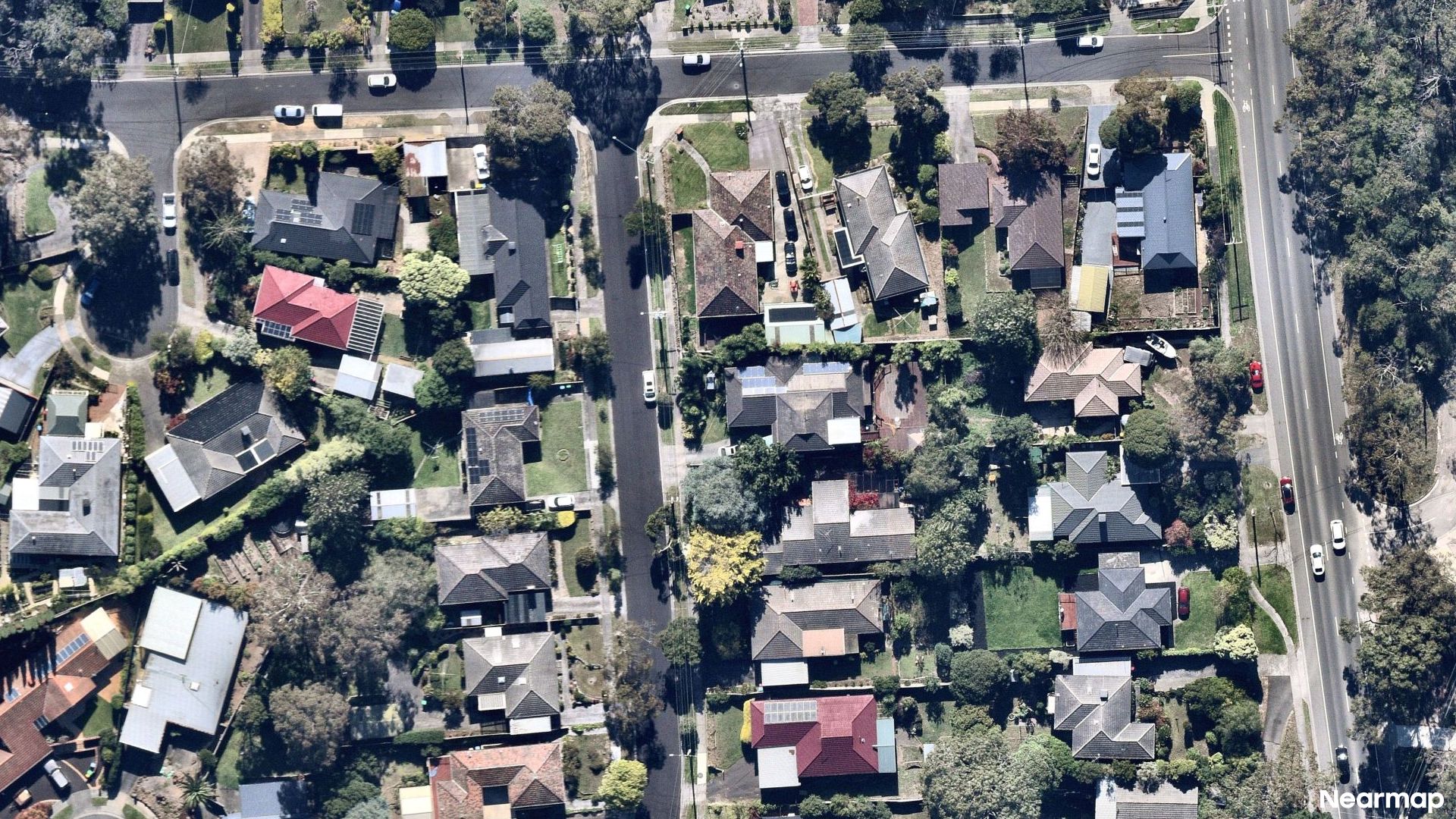 Vertical aerial view