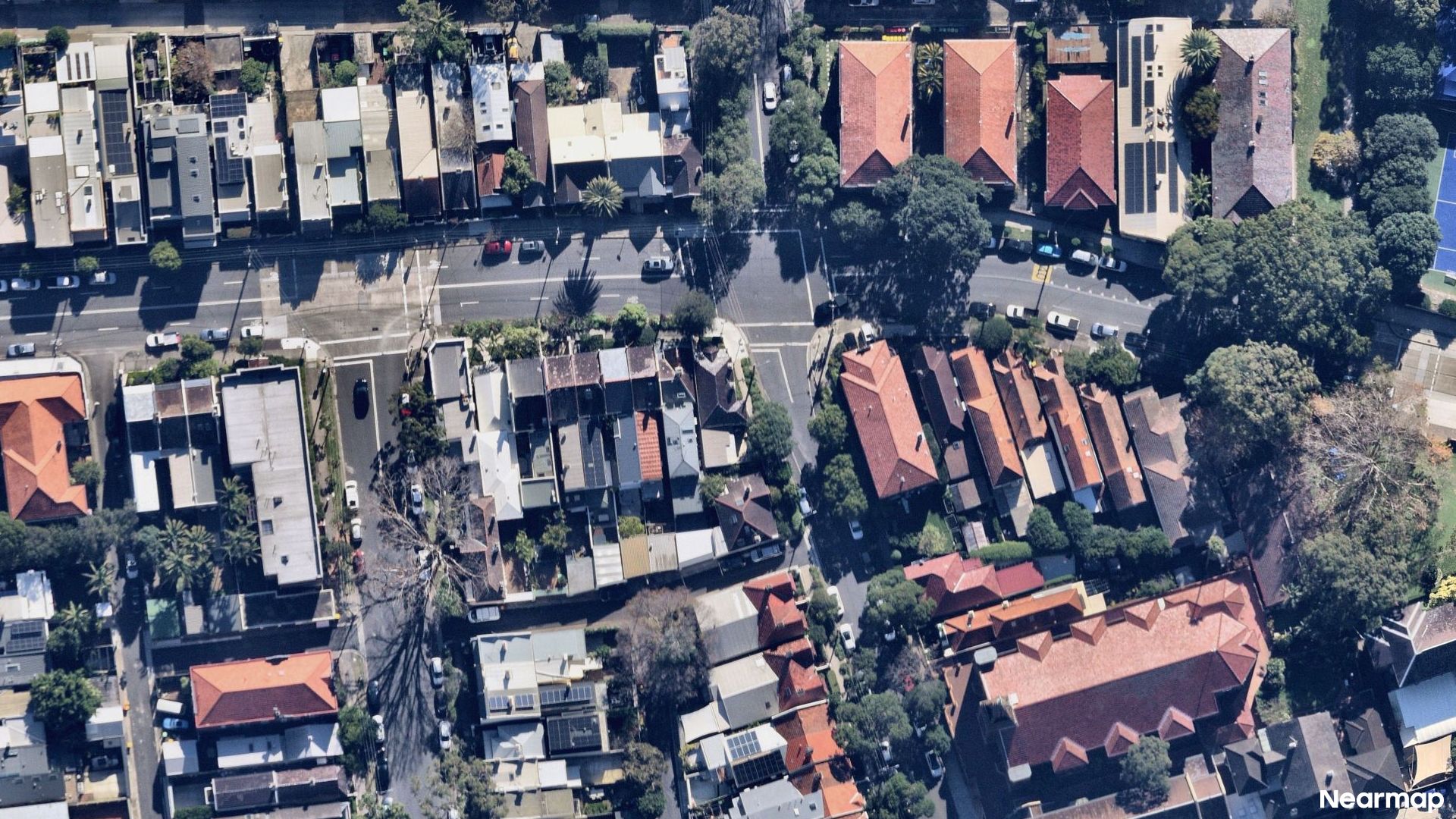 Vertical aerial view