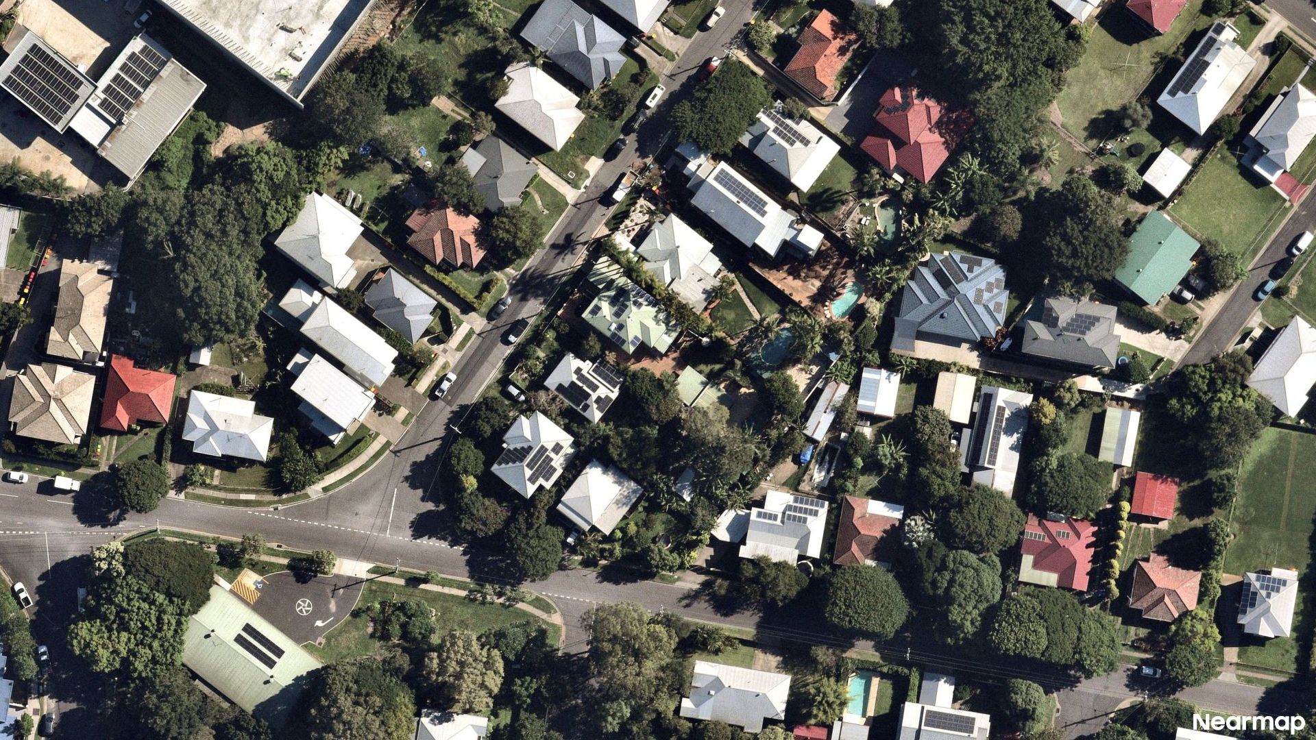 Vertical aerial view