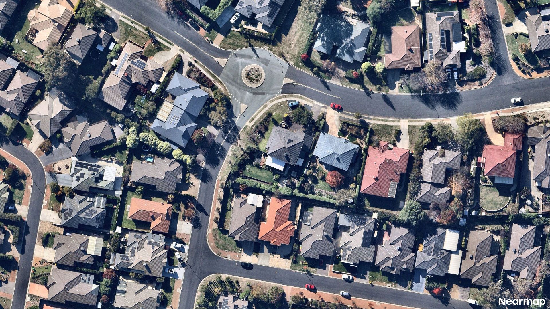 Vertical aerial view