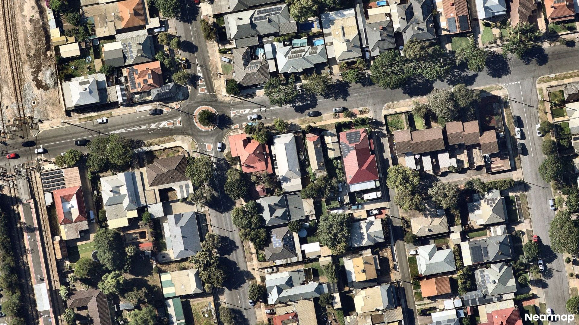 Vertical aerial view