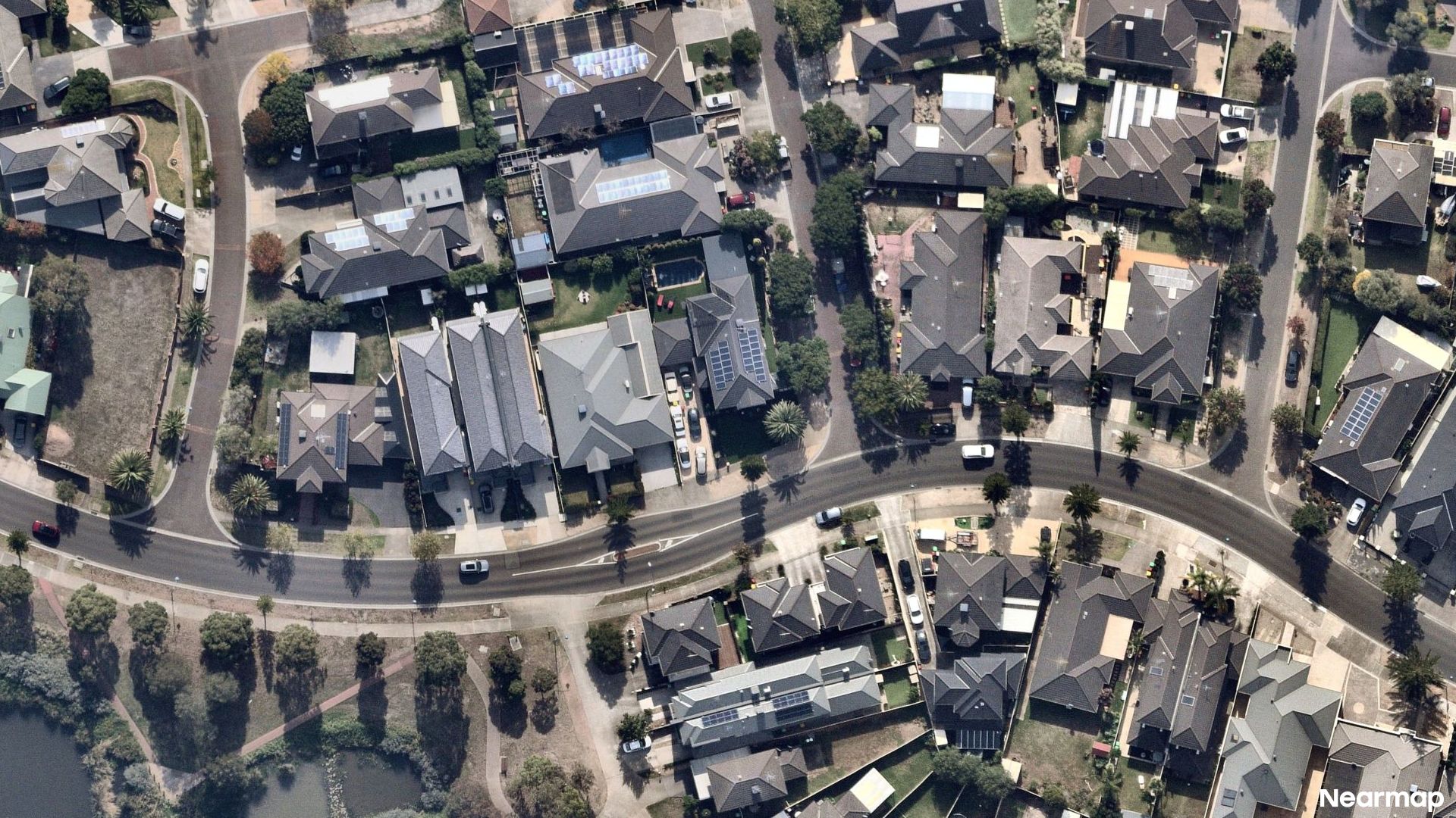 Vertical aerial view