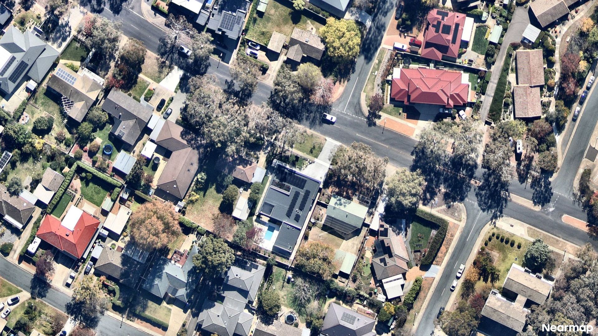 Vertical aerial view